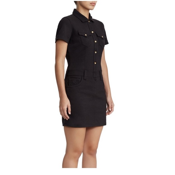 true religion black dress